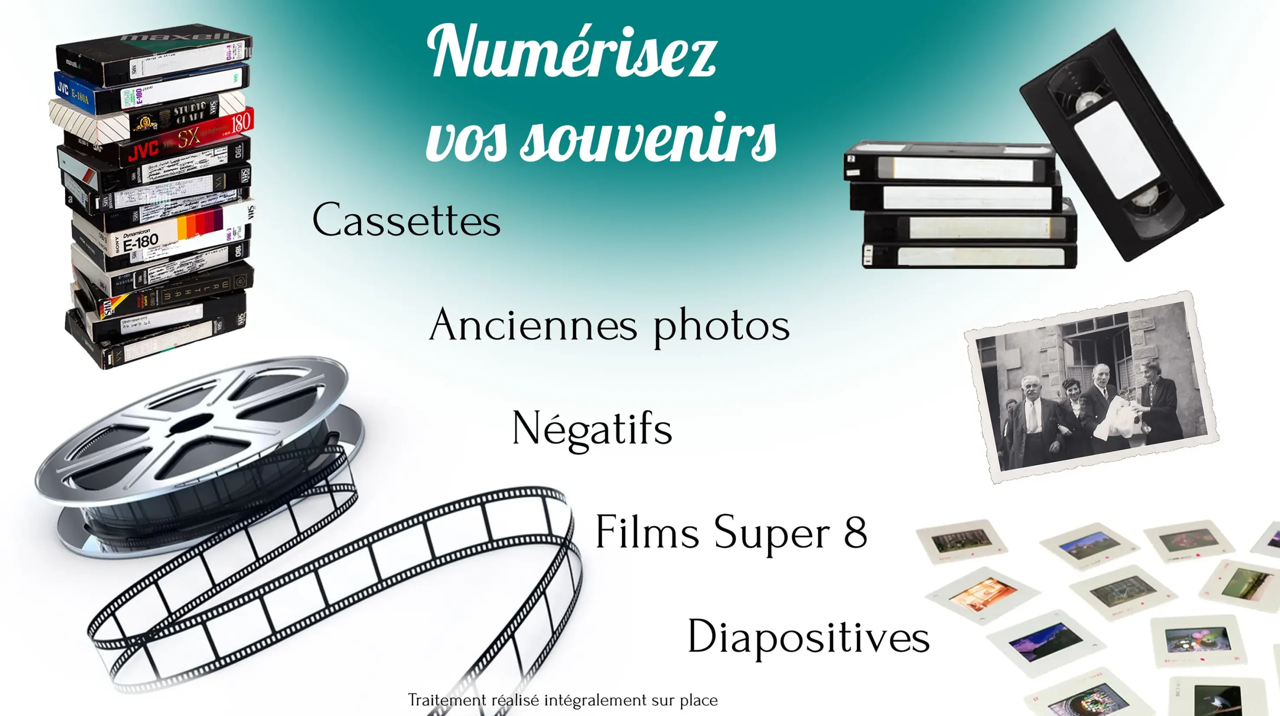 Lire la suite à propos de l’article Numérisation de cassettes VHS, Super 8 et photos à Val d’Europe